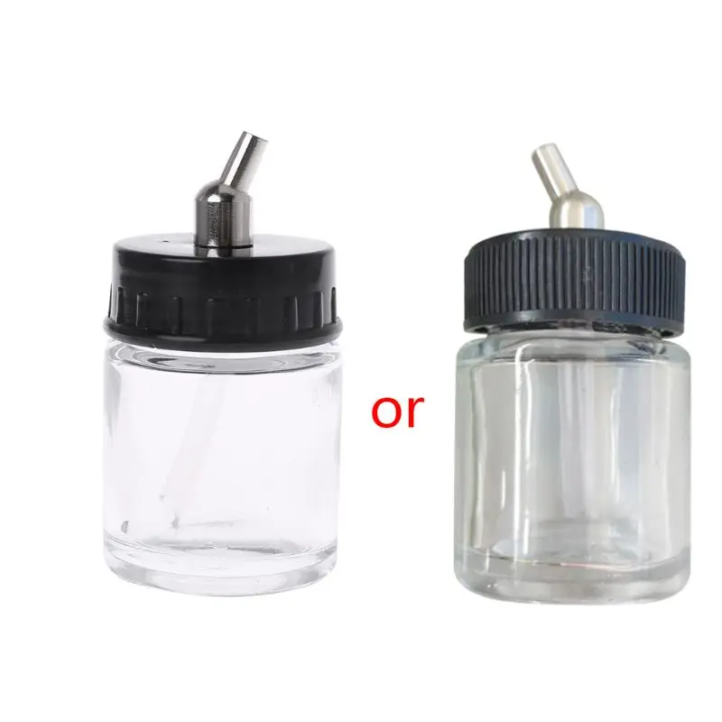 

Airbrush Glass Bottle Jar Air Brush Standard Suction Lid Pump Top New