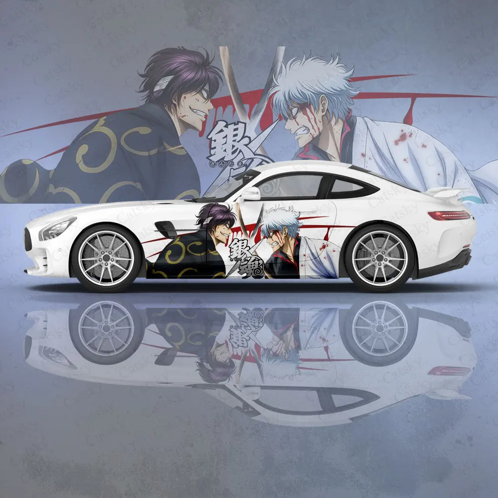 

Gintama Kagura Sakata Gintoki аниме наклейка на кузов автомобиля аниме Itasha виниловая наклейка на боковую сторону автомобиля Наклейка автомобильный Декор пленка
