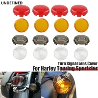 2pcs4pcs turn signal light indicator lens cover for harley sportster 1200 iron 883 touring road king dyna softail heritage