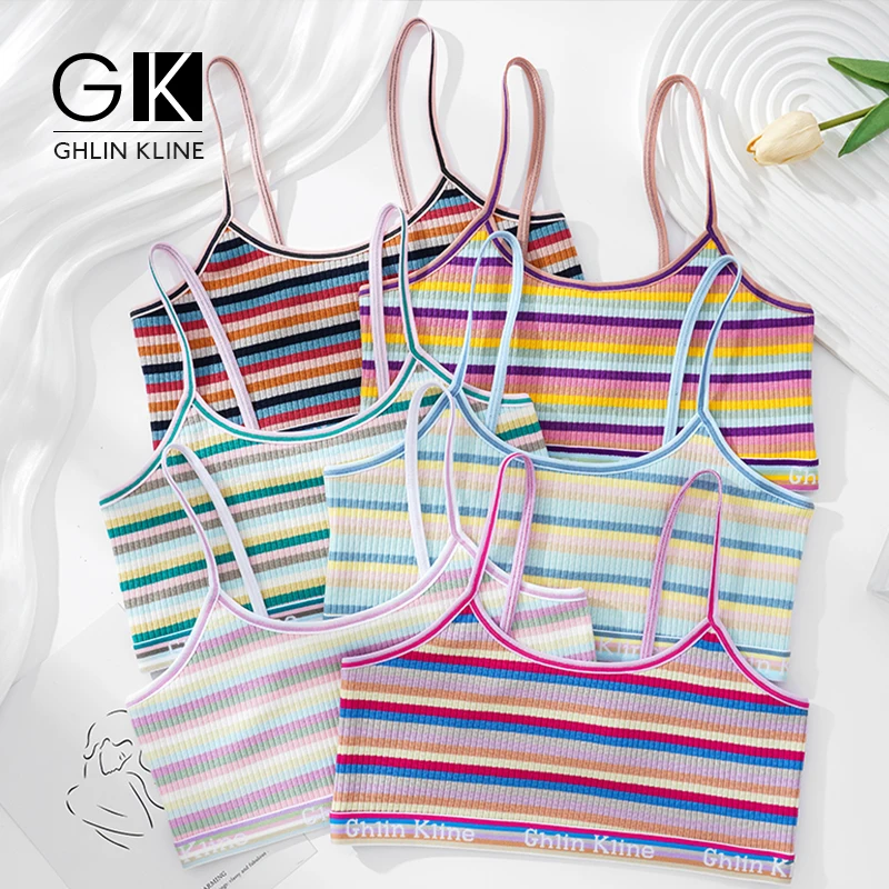 Girls Bra Cotton Comfort Seamless Sports Teenager's Bras Top Comfortable No Steel Ring Underwear Sleep Vest