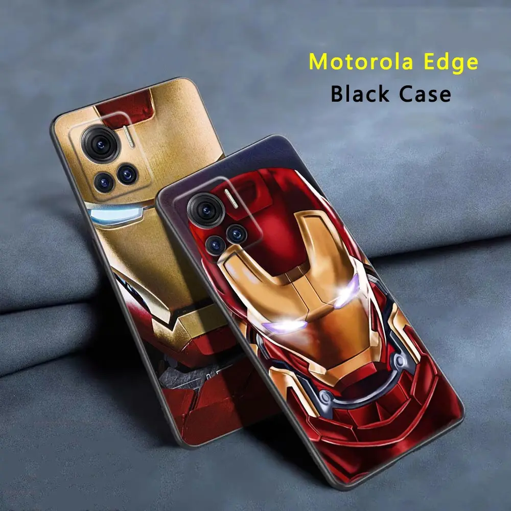 

Iron Man Marvel Case For Motorola Moto Edge 20 40 30 Pro Ultra Neo Lite One Fusion Plus G Stylus 2021 Hyper Phone Cover Ironman