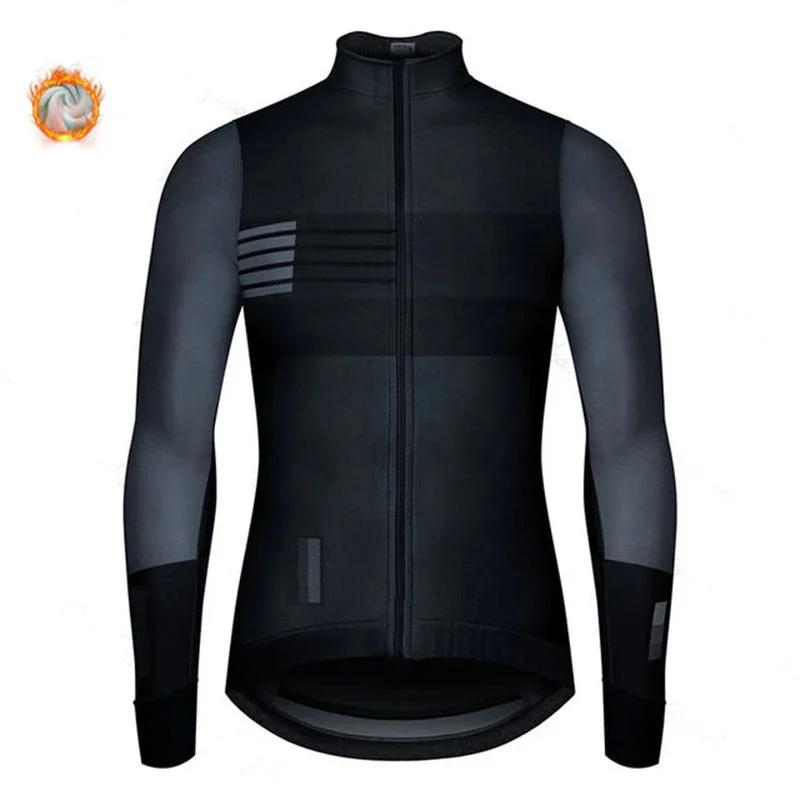 

New 2024 Spain Winter Thermal Fleece Jacket Cycling Jersey Long Sleeve Ropa Ciclismo Hombre Bicycle Wear Bike Clothing Maillot