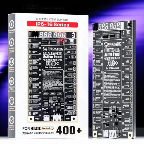 Активатор аккумулятора Mechanic BA27 F918, регулируемый выход 4,2 В MAX20 для iPhone 6-16 и Android, автоматическое отключение питания и обнаружение в реальном времени ‌