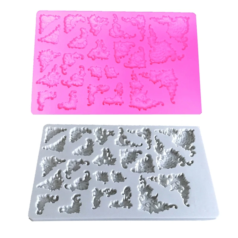

for Creative Embossed Flower Shape Fondant Cake Silicone Mold Pastry Chocolate
