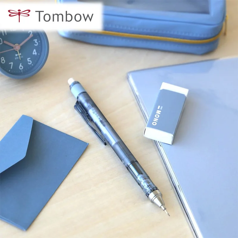 Фото Японский автоматический набор карандашей TOMBOW MONO, дымчатый, со стабилизацией, 0,5 мм, товары для студентов №4