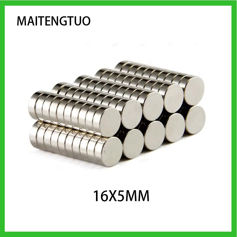 

2~100PCS 16x5mm Permanent NdFeB Super Strong Powerful Magnets 16mm x 5mm N35 Round Magnet Neodymium Magnetic 16*5mm