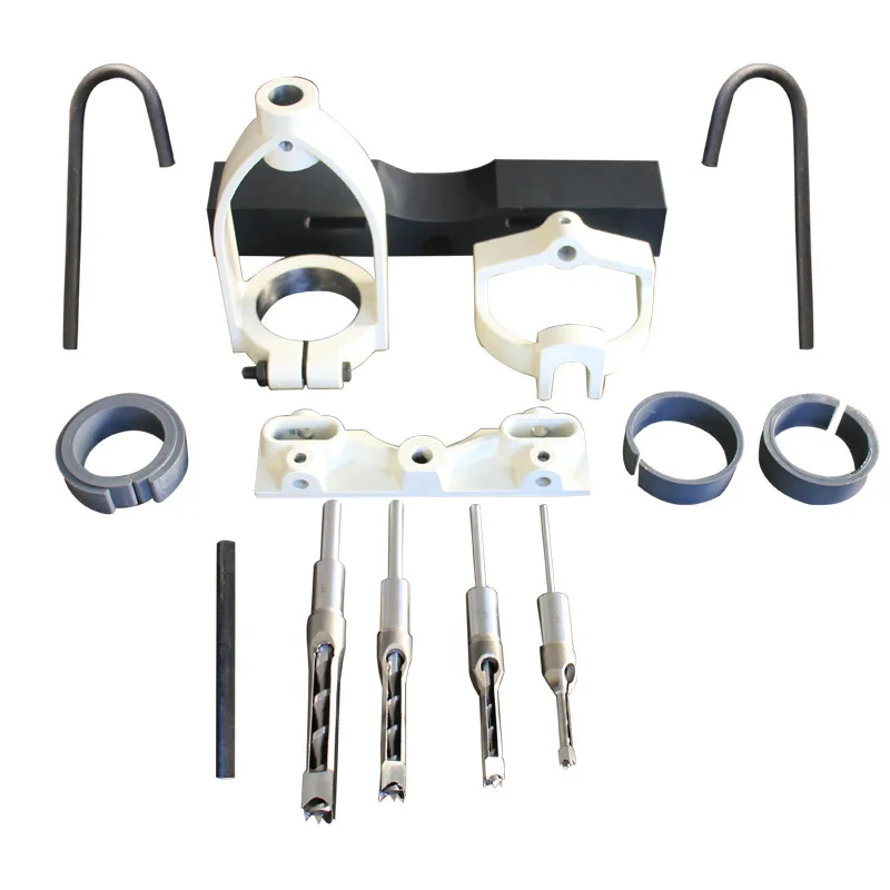 

ALLSOME Square Tenon Machine Accessory Drill Set To Tenon Machine Conversion Tool Set Mortising Machine Utility Woodworking Tool