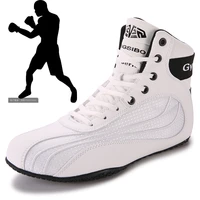 2022 new wrestling shoes for men and women professional white blue couple boxing boots brand designer competition sports boots
