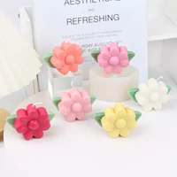 high quality handmade beautiful flower silicone mold craft scented candles plaster making tool for valentine day gifts