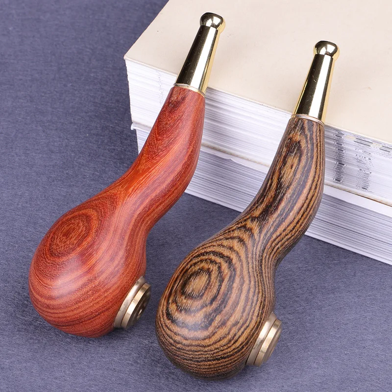 

Dual purpose solid wood pipe detachable cleaning filter red sandalwood cliff cypress red sandalwood willow tiger skin cigarette