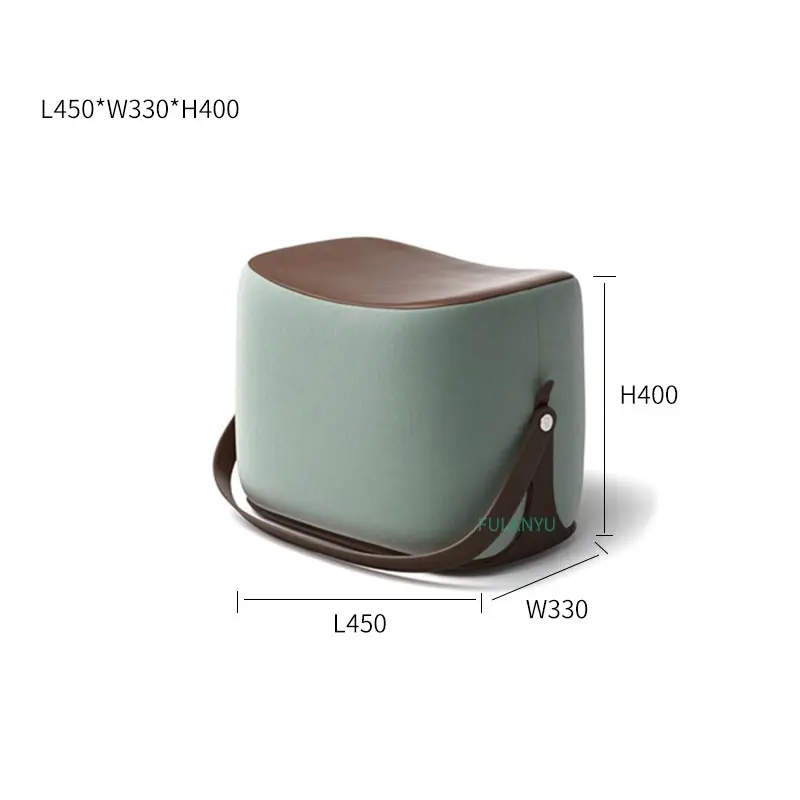 

Living room Chair Sofa Ottoman makeup stool/foot stool/Hi-Q microfiber leather with Cashmere portable stool/shoe ottoman