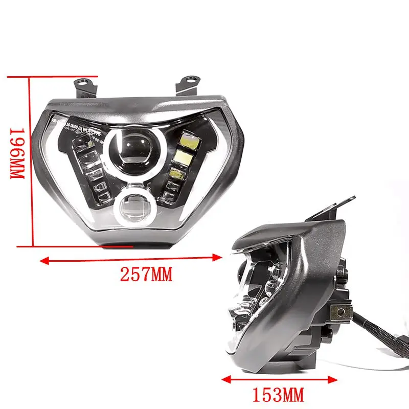 E24 Mark MT07 MT09 Мотоциклетные светодиодные фары в сборе для 2018 2019 Yamaha MT 09 FZ FZ09 2014-2016