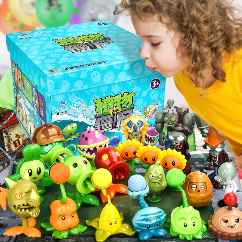 Детская Фигурка Plants Vs Zombies Полный Набор Унисекс Подарочная Игрушка Модель С