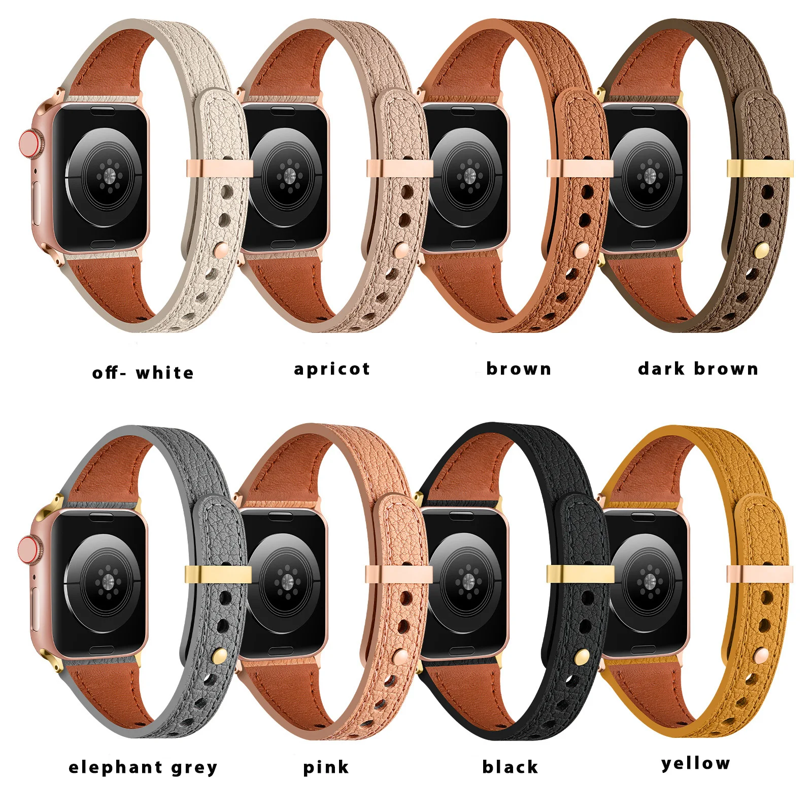 Genuine Sheepskin Strap for Apple Watch Band 41mm 45mm 40mm 44mm 49mm Slim Leather Women Bracelet iWatch Series 8 7 6 5 se Ultra