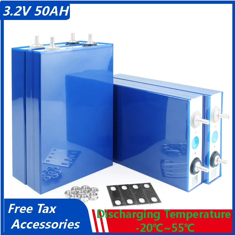 4 PCS Lifepo4 Rechargeable Batteries 3.2V 50Ah 80Ah 90Ah 105Ah DIY 12V Battery Pack For Golf Cart Solar System Energy Storage RV |