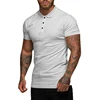 Summer Fashion Mens Polo Shirt Casual Short Sleeve Breathable T Shirt 3