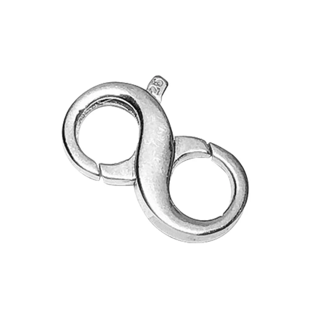 

Соединительное кольцо-Пряжка, украшения для ожерелья, двойное открытие браслета, расширенные аксессуары, коготь «сделай сам», серебряная тонкая застежка-карабин