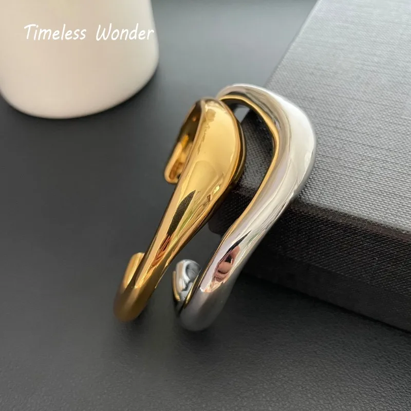 Набор браслетов из латуни с геометрическим рисунком в готическом стиле