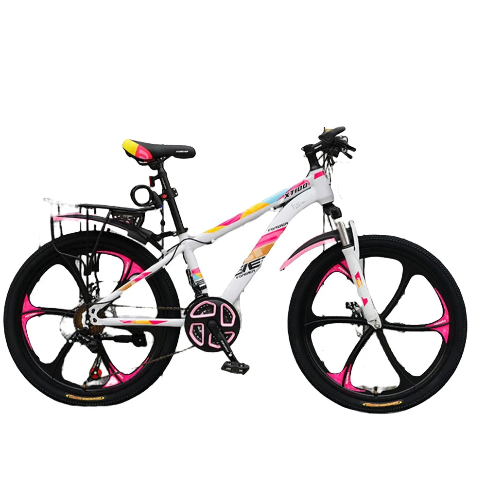 

Mountain Bike Children 20 Inch Variable Speed Bicycle High Carbon Steel Integral Vehicle Boys And Girls Large Kiddie Bikes