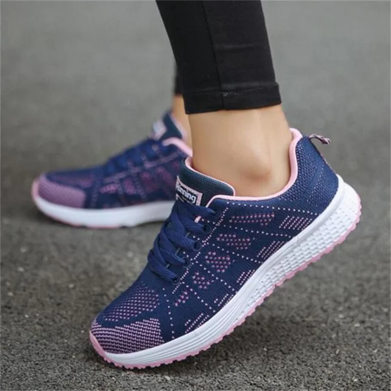 

Women Casual Shoes Breathable Mesh Vulcanized Shoes Woman White Sneakers Women Tenis Feminino Gym Shoes Sport Women's sneakers