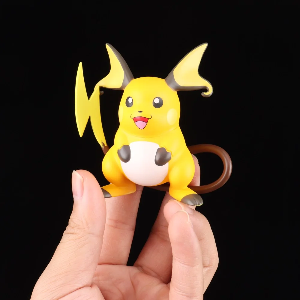 

6-8cm POKEMON Figures Pikachu Raichu Doll Mimikyu Togedemaru Kawaii Anime Action figure Desktop Ornament Toys for kids Gift