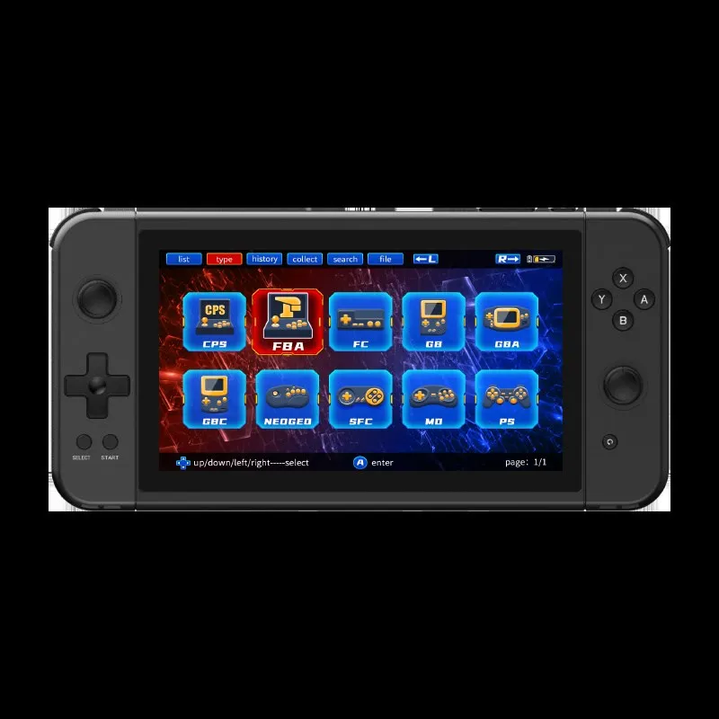 2022 New X70 Handheld Game Console 7 Inch HD Screen Retro Game Cheap Children's Gifts Support Two-Player Games New Kid Gift Sale