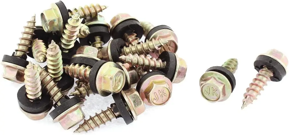 

Keszoox M5 x 20mm Male Thread 24mm Hex Head Self Tapping Screw Fastener 20 Pcs