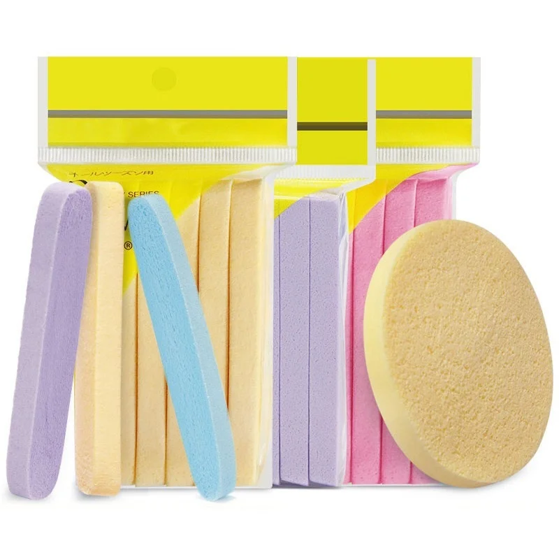 

12PCS/Set Cosmetic Puff Compressed Cleaning Sponge Facial Clean Washing Pad Remove Makeup Skin Care Tool