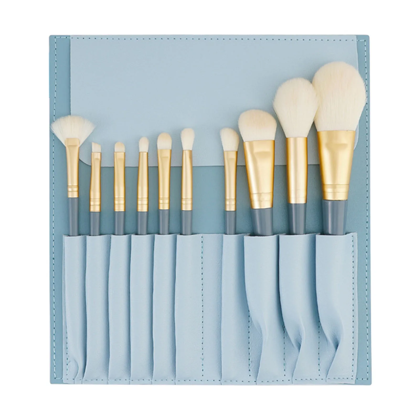 

New Hot 10pcs Makeup Concealer Brush Makeup Brush Kit with Storage Bag for Mother Daughter Girlfriend Wife