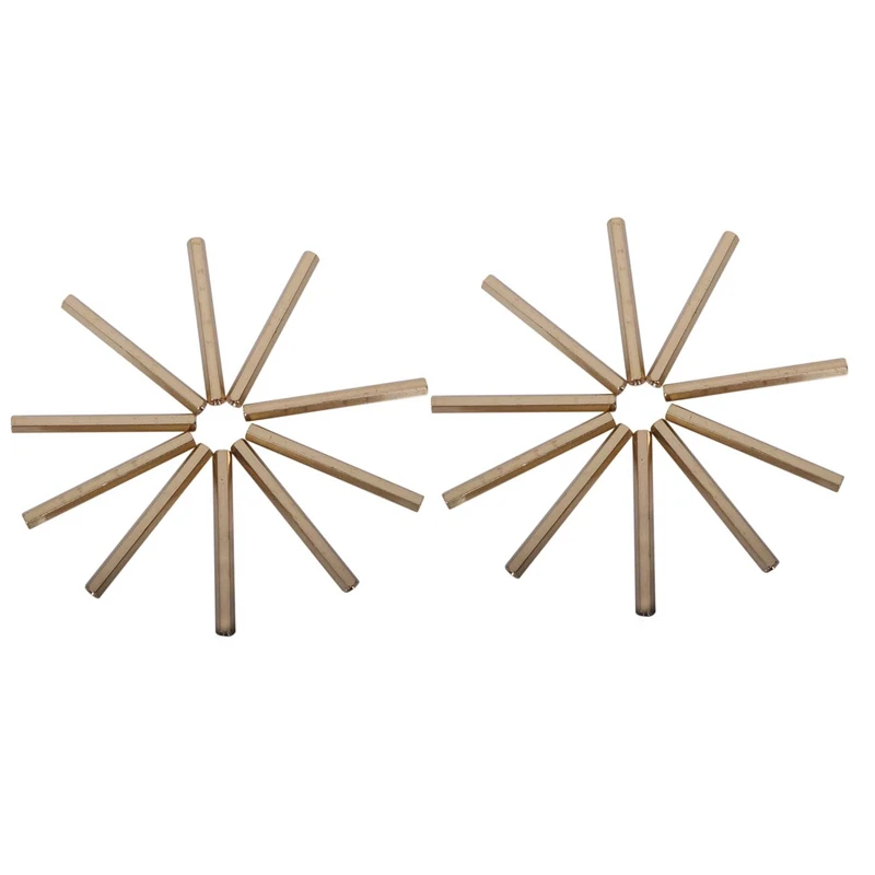 

2X M3 X 50Mm Female/Female Thread Brass Hex Standoff Spacer 10Pcs