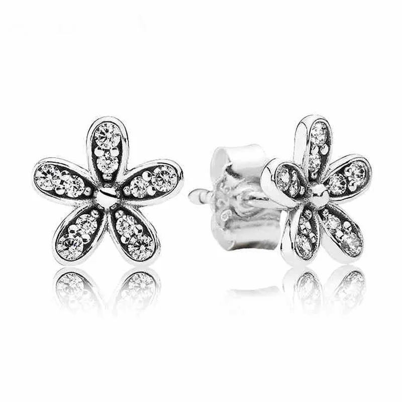 

Женские серьги-гвоздики из серебра 925 пробы, с кристаллами