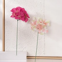 10pcs 28 5cm artificial hydrangea lightdark pink silk flower for decorating banquet wedding art room office shop decor