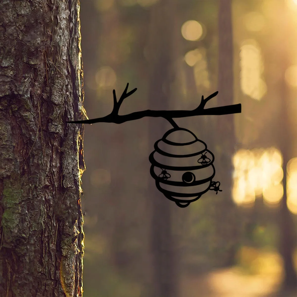 Металлическая подставка для улей с силуэтом ветки Гоблина-Добавьте волшебство в