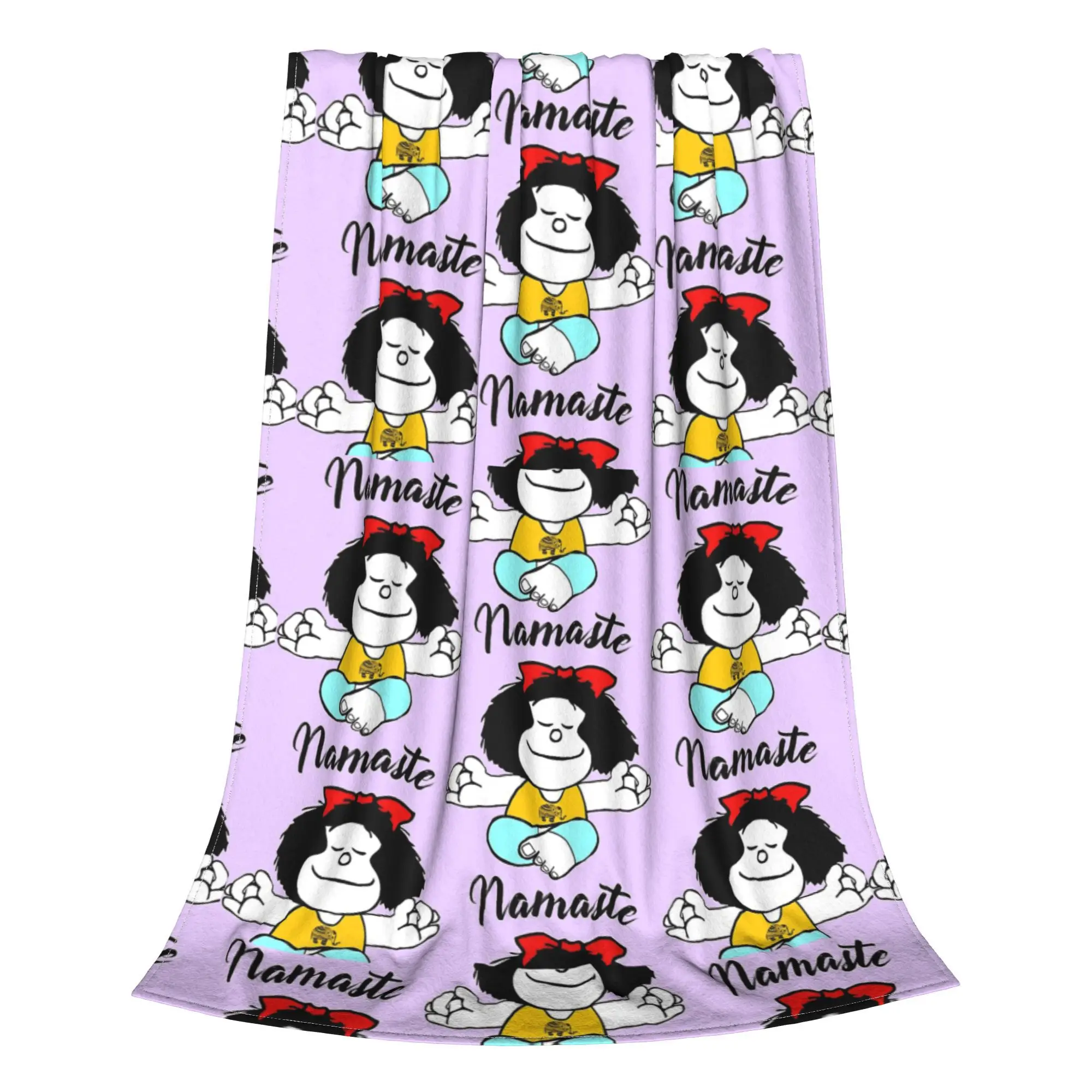 Флисовые одеяла Mafalda Namaste милый мультяшный винтажный плед для дивана постельное