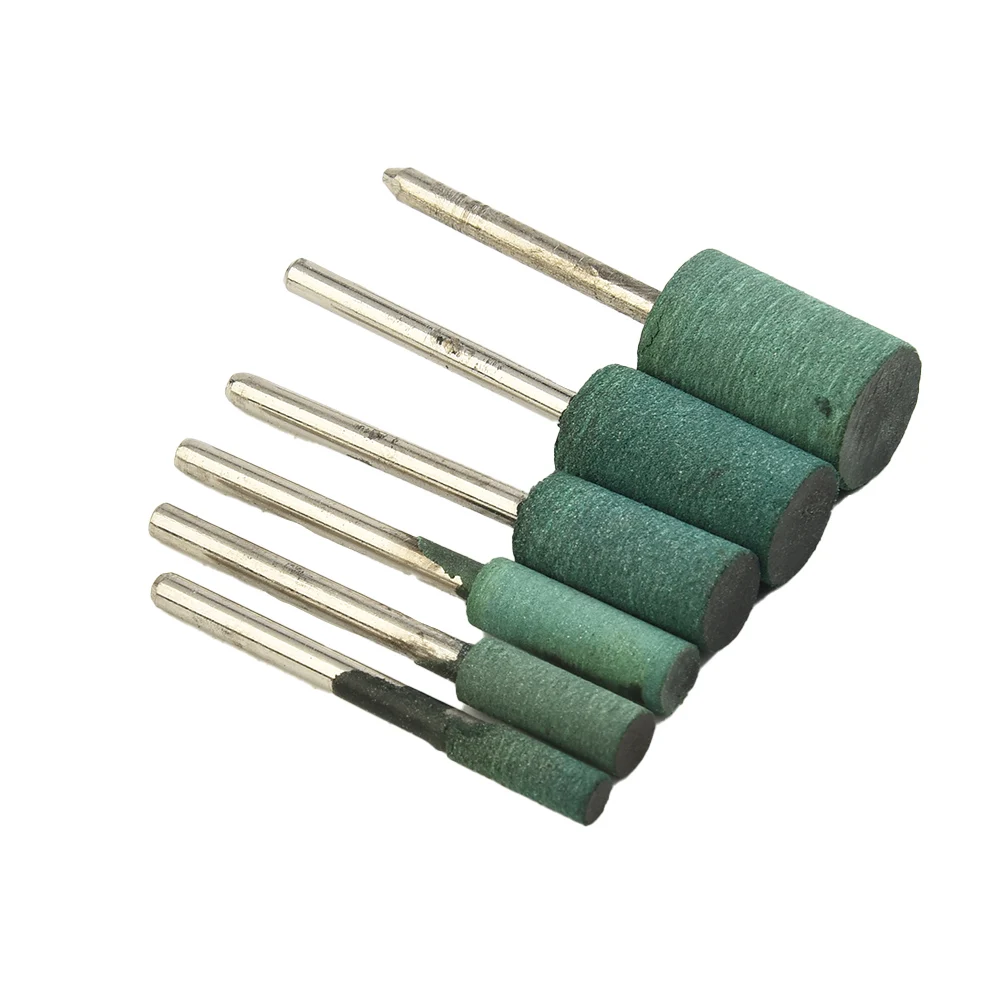 

Grinder Polishing head Shank 4/5/6/8/10/12mm 6pcs Buffing Cleaner Cylinder Drill Rubber Steel Shaft Tools Practical