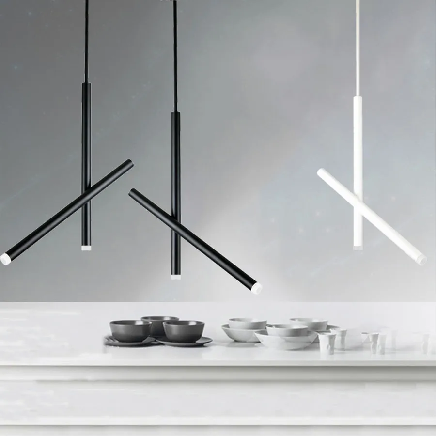 

Two Head Foldable LED Pendant Light Long Tube Led Hanging Lamp Kitchen Lighting Fixtures 10W Anti-glare LED Ceiling Spotlight