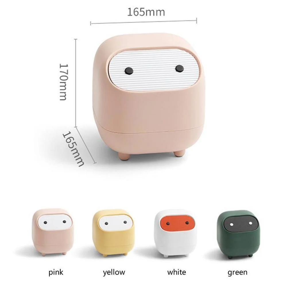 

Мини-корзина для мусора, настольный органайзер со съемной крышкой и крышкой, для мусора, кухни