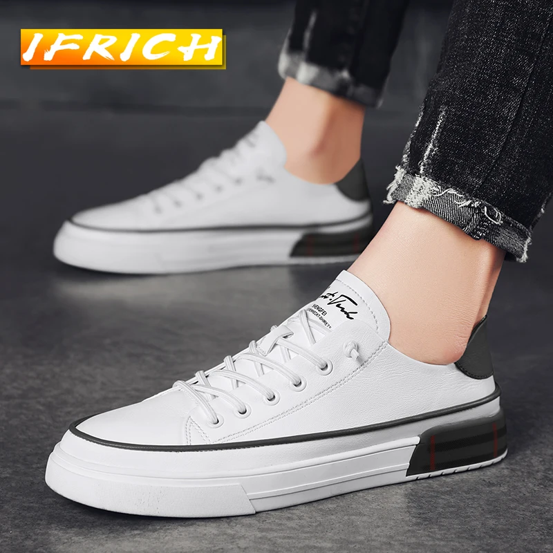 Кроссовки мужские из спилка повседневные сникерсы на плоской подошве