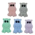 Мультяшные Животные СоваЛосьЖирафслон силиконовые бусины детский Прорезыватель для зубов игрушка-пустышка