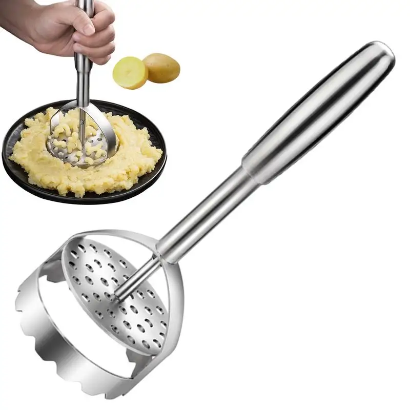 

Potato Masher Kitchen Gadget Creative Mud Press Masher Puree Juice Maker Stainless Steel Potatoes Crusher Pusher Gadgets Tools