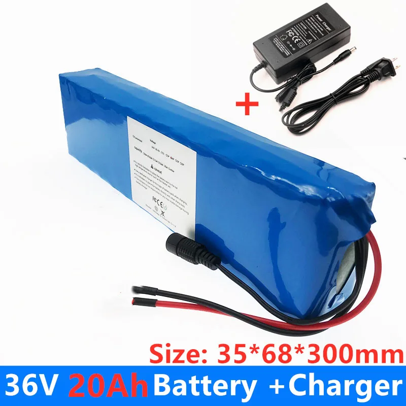 

10S3P 36V 20ah Battery Ebike Battery Pack 18650 Li-Ion Battery 1000W High Power and Capacity 42V Motorcycle Scooter with Charger