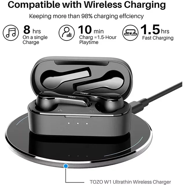 

Bluetooth-наушники T9, 4 микрофона, с шумоподавлением, водонепроницаемые
