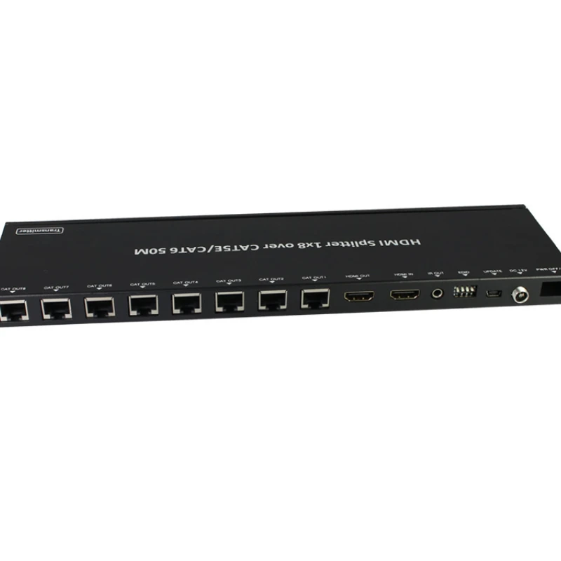 

Разветвитель 1 в 8 на одном UTP CAT5e/6 LAN-кабеле без задержки до 50 м (фута)