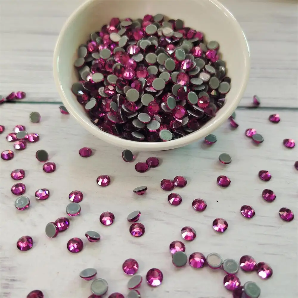 

Free Shipping Sizes ss3 - ss30 Super Shiny Heat Repair Flat Back Crystal Glass Rhinestones For Sewing & Fabric Decorations