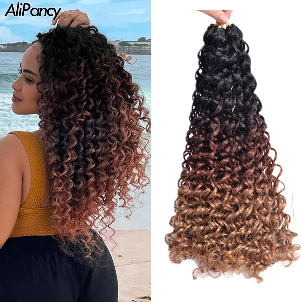 Synthetic GoGo Curl Crochet Braids Hair Extensions 10 14 18 Inch For Women Afro Curly Braids Ombre Braiding Hair Black For Kids