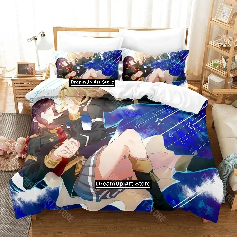 Комплект постельного белья Shoujo Kageki Revue Starlight с 3D принтом, одинарный, полный, королевский размер, комплект постельного белья для взрослых и детей, комплекты пододеяльников для спальни An (art.: 3920cd364f04e) - 3920cd364f04e