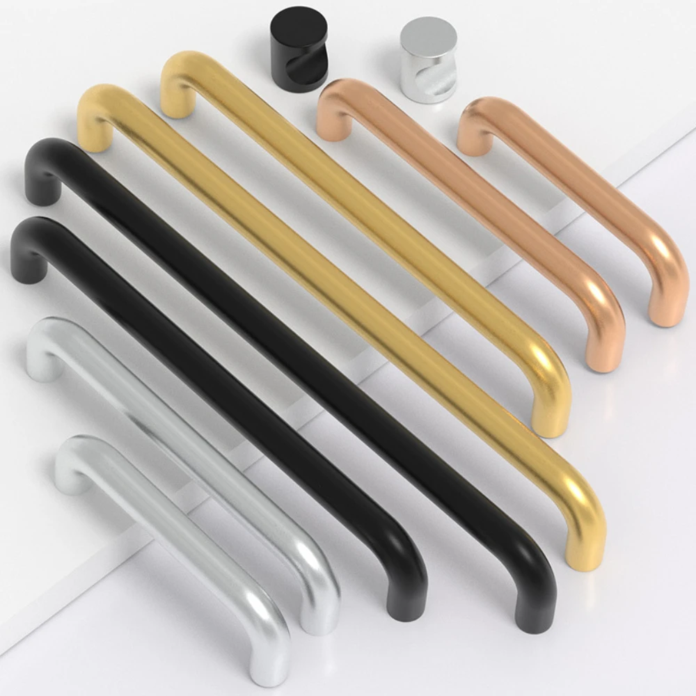 Дверные ручки U-образного типа из алюминиевого сплава для комода и кухонного