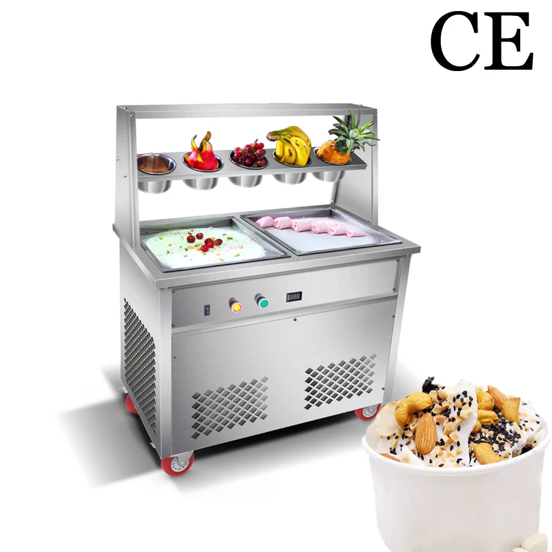 

Commercial Table Type Deep Fried Ice Cream Roller Electric Deep Fried Yogurt Fruit Smoothie 110-220V