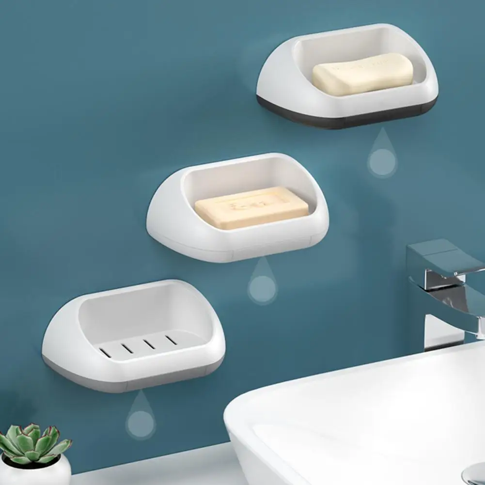 

Soap Box Simple Fashion Portable Soap Holder Punch-free Large Capacity Box for Bathroom Soap Box Bathroom Products