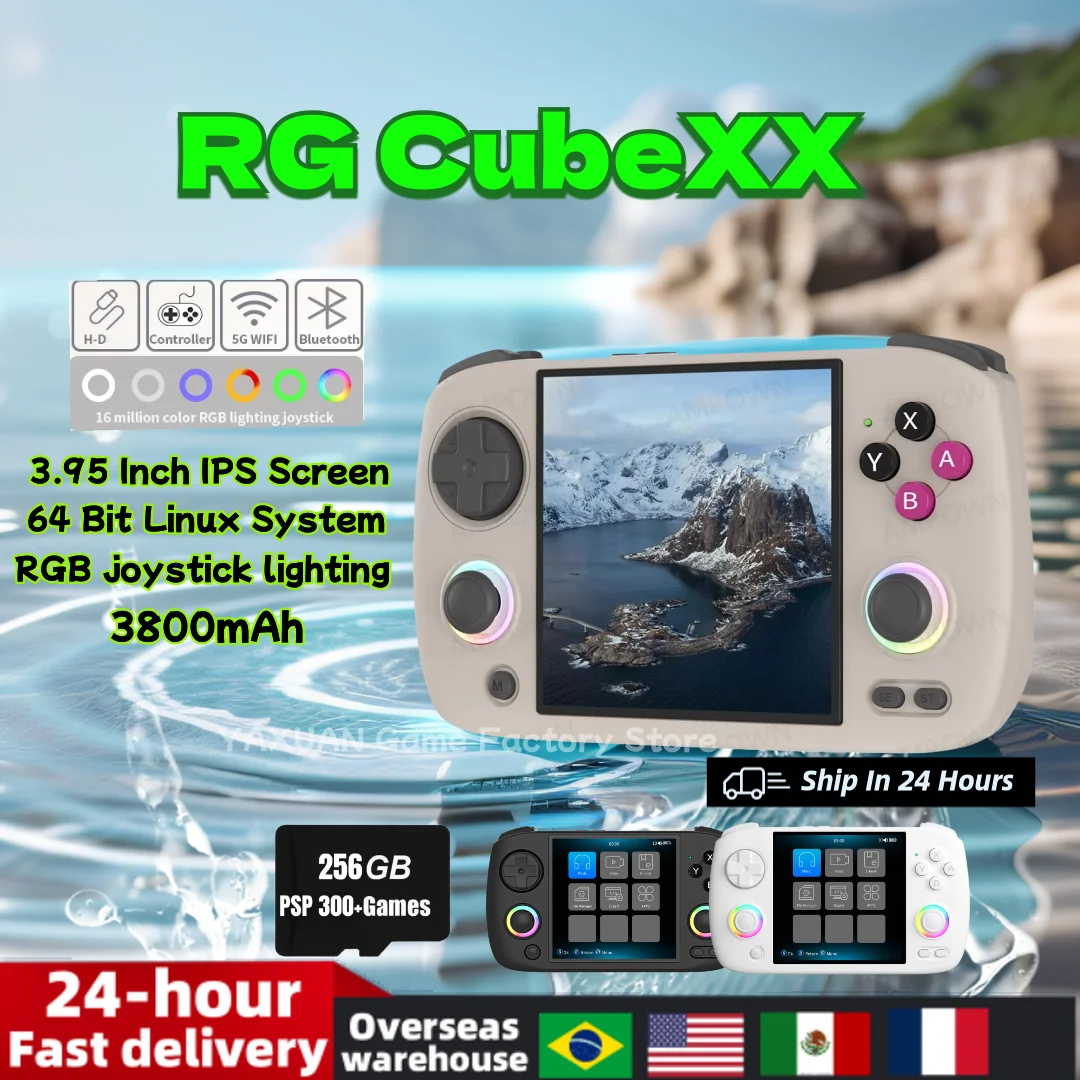 ANBERNIC RG CubeXX Ретро портативная игровая консоль RGCUBEXX 3 95-дюймовый IPS-экран 64-битная